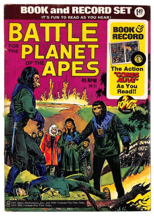 Battle For The Planet Of The Apes - Book And Record Set