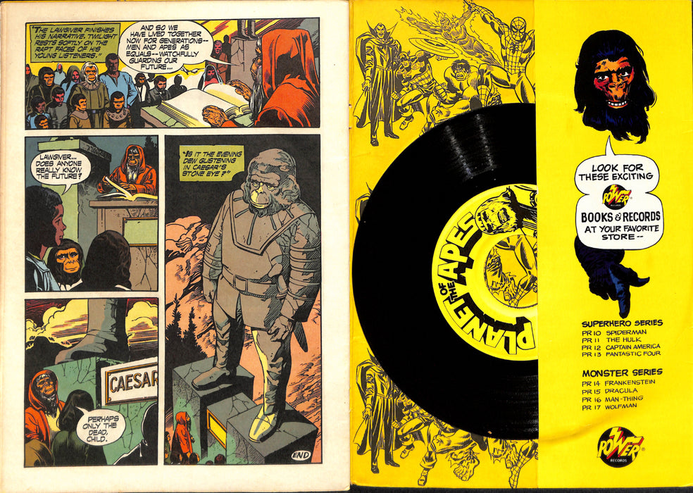 Battle For The Planet Of The Apes - Book And Record Set